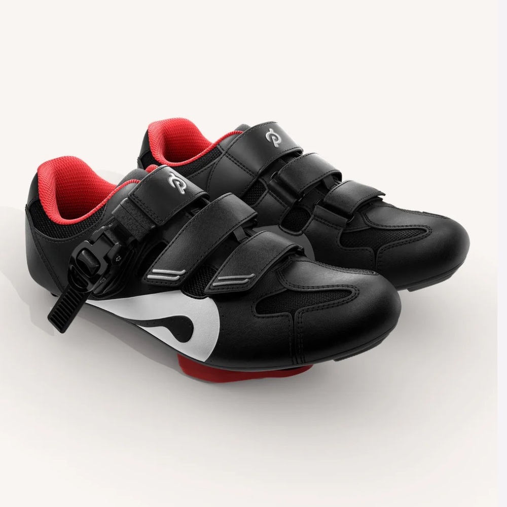Peloton Black and Red Cycling Shoes